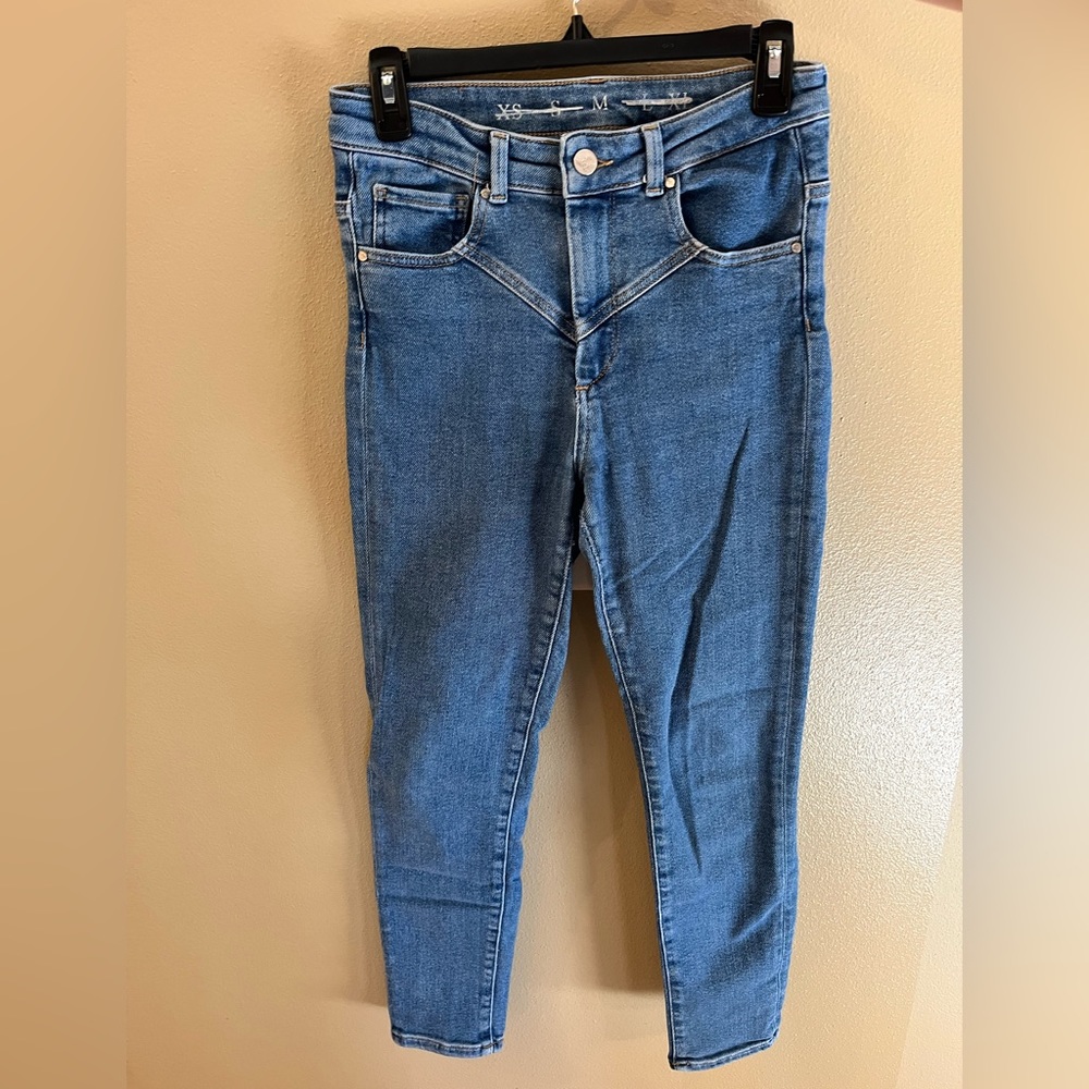 Never Denim High Rise Skinny Jeans